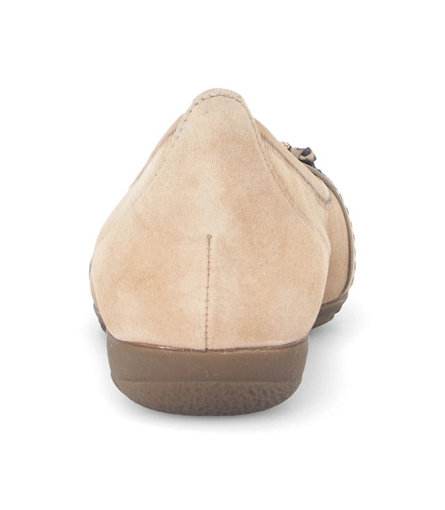 Gabor Ballerina Businessschuh, Schlupfschuh mit Zierelementen in Metallicoptik