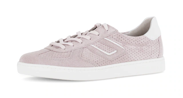 Gabor Sneaker »DAVOS« , Freizeitschuh, Halbschuh, Schnürschuh mit Lochmuster, Weite H