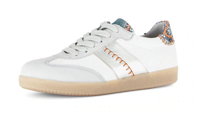 Gabor Sneaker , Freizeitschuh, Halbschuh, Schnürschuh mit bunten Kontrastbesätzen