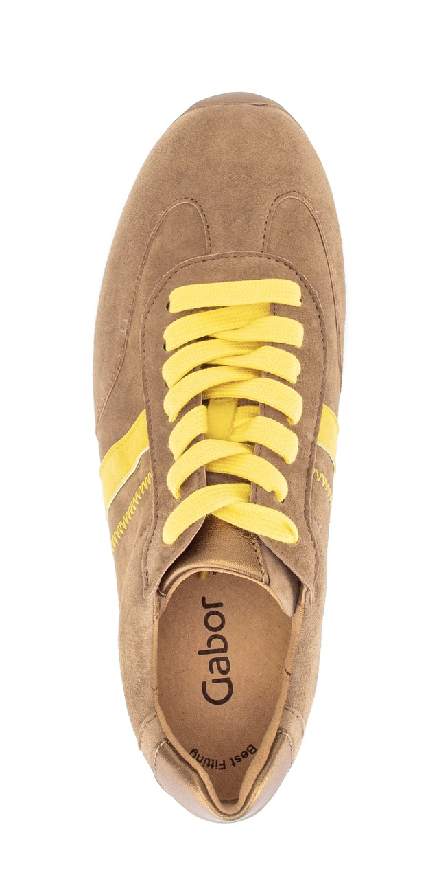 Gabor Sneaker Freizeitschuh, Halbschuh, Schnürer, Kontrastbesatz