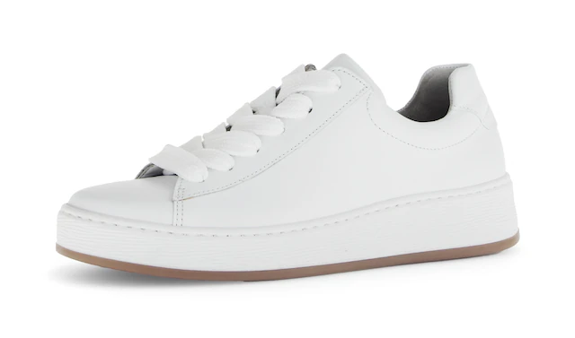 Gabor Plateausneaker »FLORENZ« , Freizeitschuh, Halbschuh, Schnürschuh, dezente Ziernähte, G-Weite
