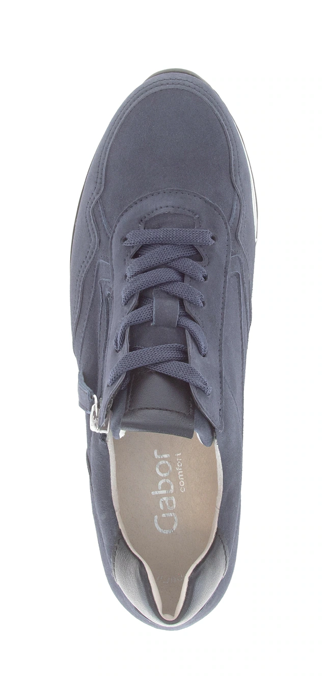 Gabor Plateausneaker »TURIN« Freizeitschuh, Halbschuh, Schnürschuh, Außenreißverschluss, G-Weite