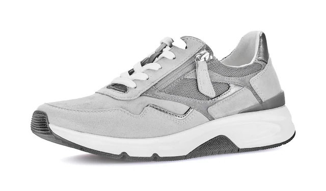 Gabor Keilsneaker , Freizeitschuh, Halbschuh, Schnürschuh, Außenreißverschluss, G-Weite