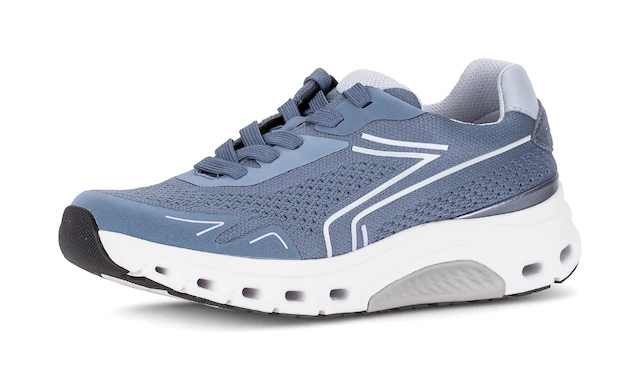 Gabor Plateausneaker , Freizeitschuh, Halbschuh, Schnürer mit Reflektor-Besätzen, G-Weite