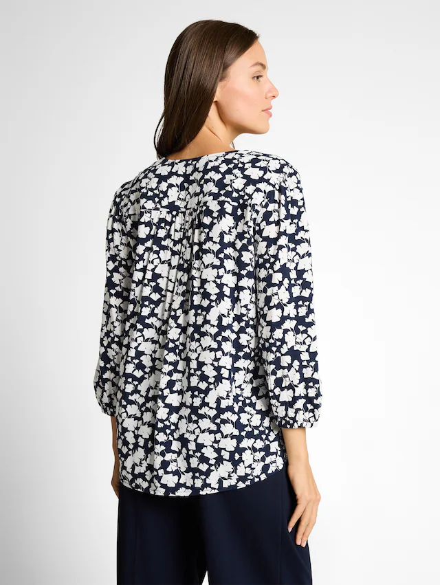 TOM TAILOR Klassische Bluse mit All-Over Print