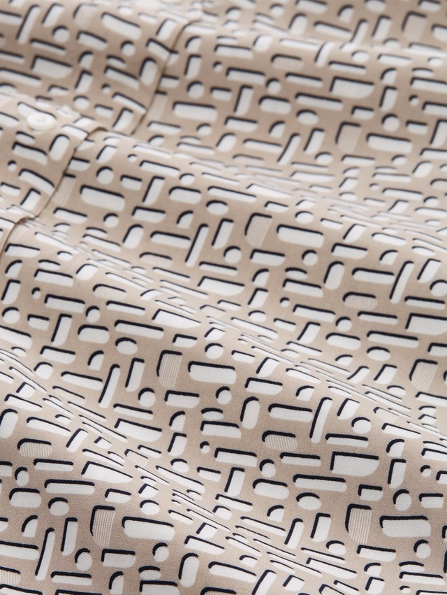 TOM TAILOR Klassische Bluse mit All-Over Print