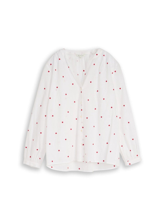 TOM TAILOR Klassische Bluse mit All-Over Print
