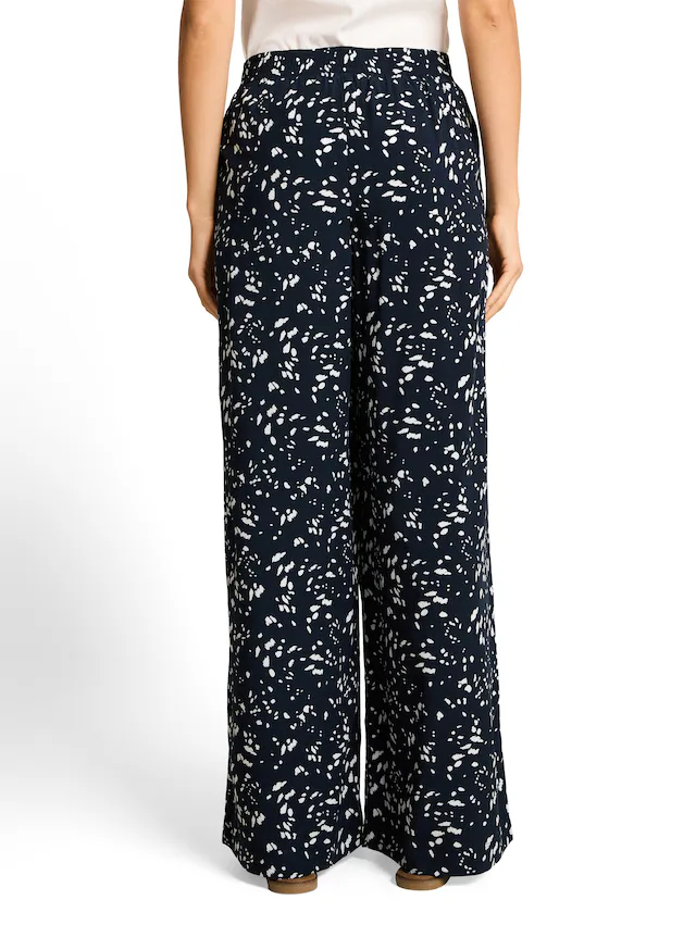 TOM TAILOR Webhose mit Allover-Muster/weites Bein