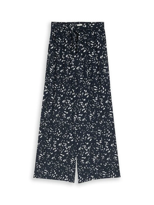 TOM TAILOR Webhose mit Allover-Muster/weites Bein
