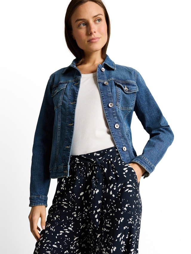 TOM TAILOR Webhose mit Allover-Muster/weites Bein