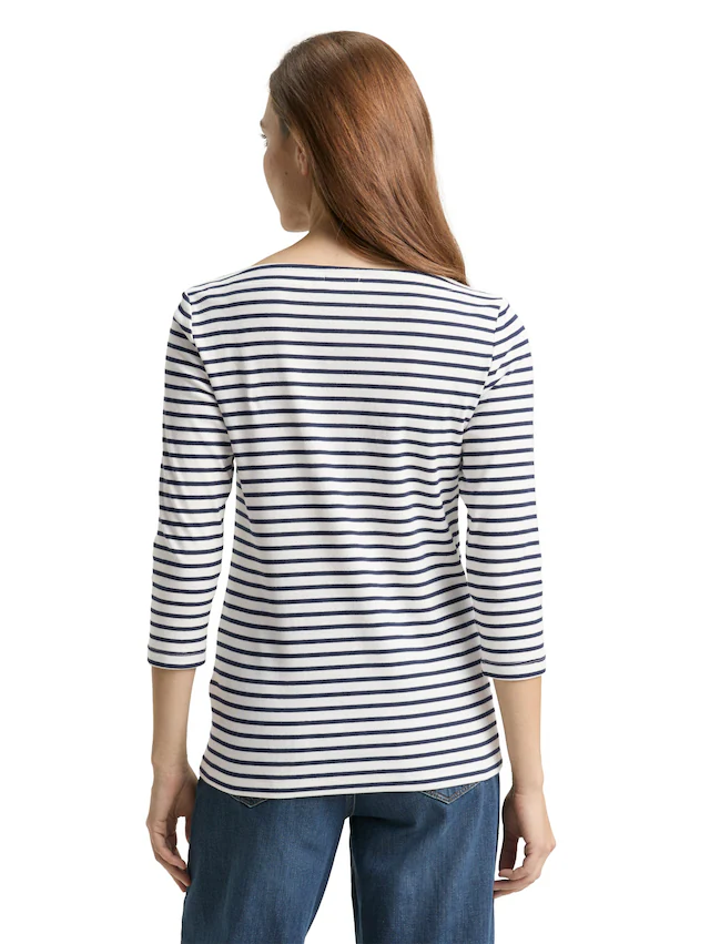 TOM TAILOR 3/4-Arm-Shirt »Regular« im Streifen-Design