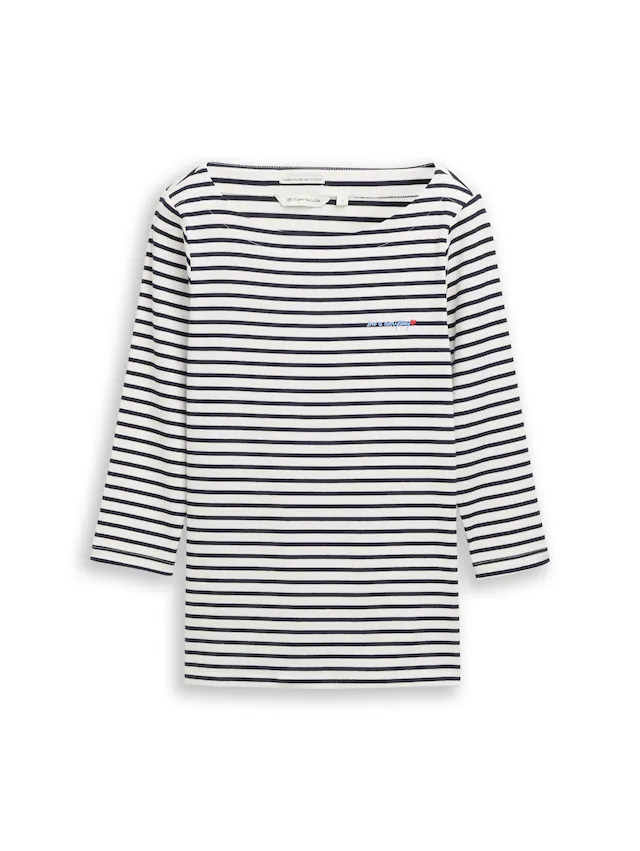 TOM TAILOR 3/4-Arm-Shirt »Regular« im Streifen-Design