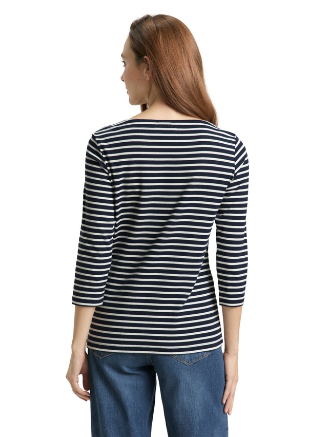 TOM TAILOR 3/4-Arm-Shirt »Regular« im Streifen-Design