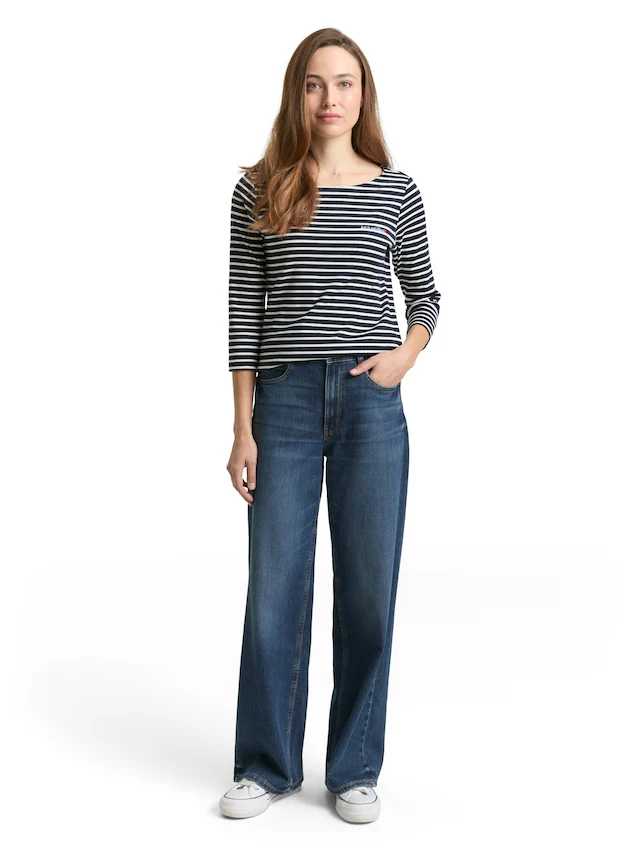 TOM TAILOR 3/4-Arm-Shirt »Regular« im Streifen-Design