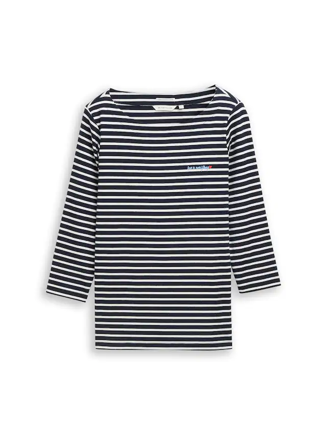 TOM TAILOR 3/4-Arm-Shirt »Regular« im Streifen-Design