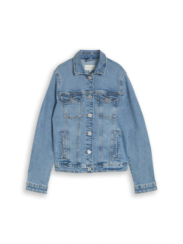 TOM TAILOR Jeansjacke ohne Kapuze mit Stretch