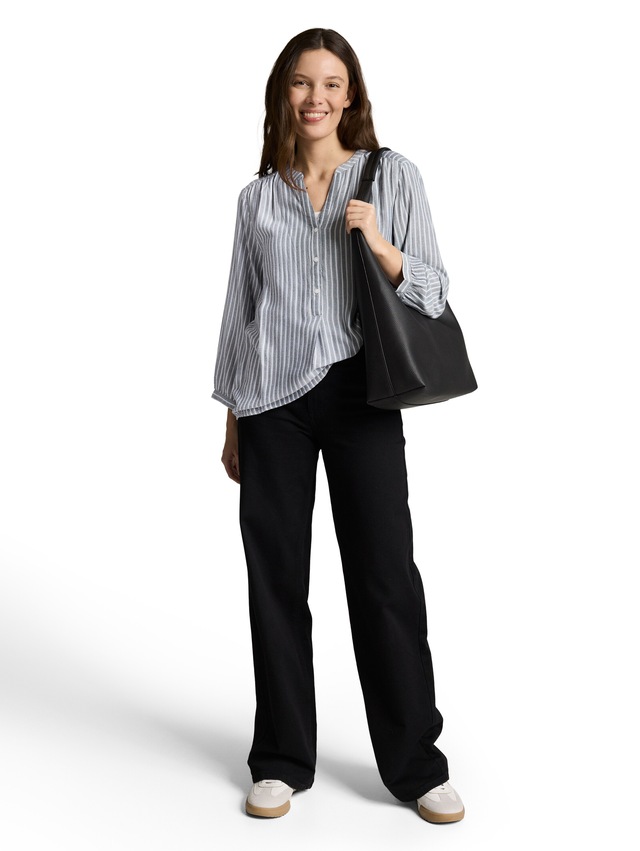 TOM TAILOR Klassische Bluse »Regular« mit Streifen Muster