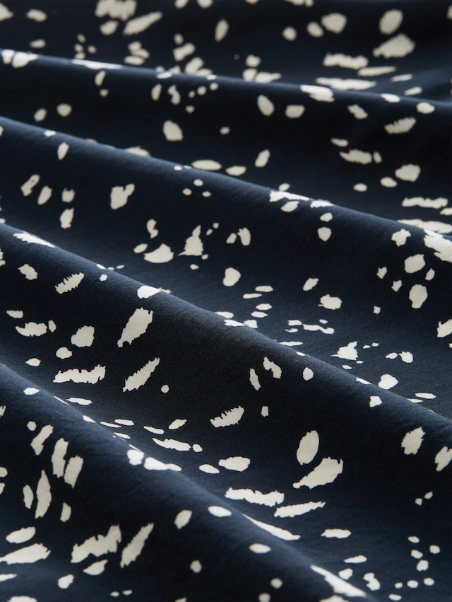 TOM TAILOR Blusentop mit Allover-Muster und mit Viskose