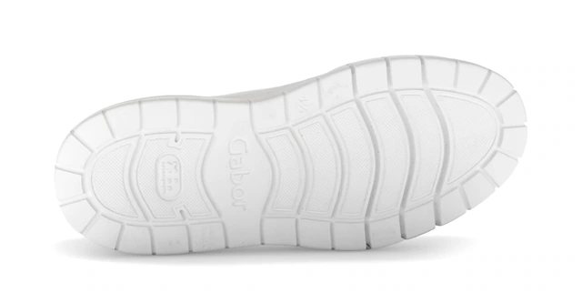 Gabor Plateausneaker , Freizeitschuh, Halbschuh, Schnürer mit Kontrastbesatz an der Ferse