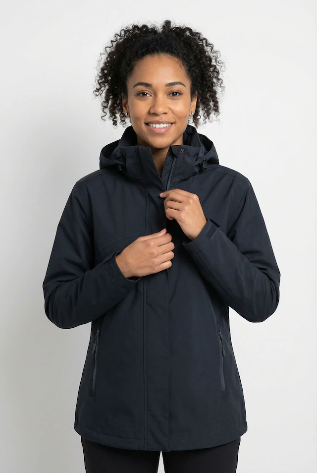 Maier Sports Allwetterjacke »Da-Jacke mTEX el. Metor rec W« atmungsaktiv, wind- und wasserdicht, mit abnehmbarer Kapuze