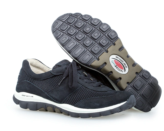 Gabor Sneaker , Freizeitschuh, Halbschuh, Schnürer mit Logo an der Ferse
