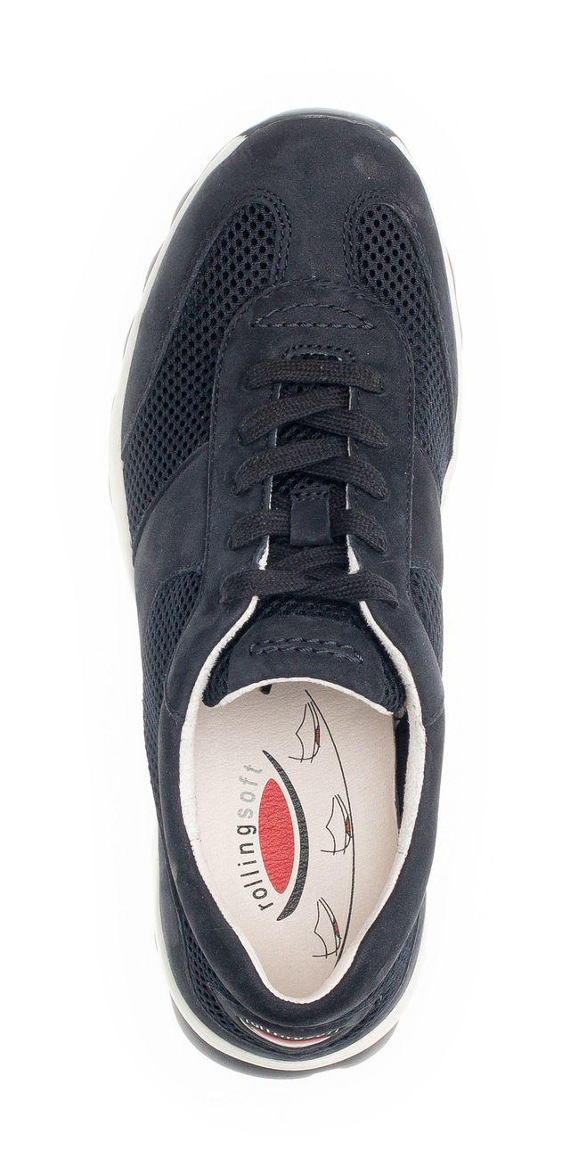 Gabor Sneaker , Freizeitschuh, Halbschuh, Schnürer mit Logo an der Ferse