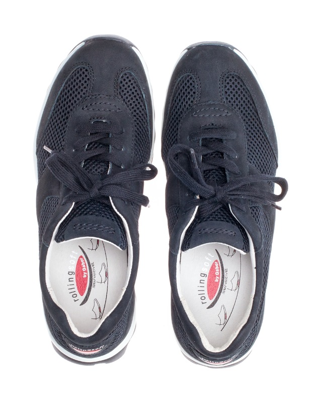 Gabor Sneaker , Freizeitschuh, Halbschuh, Schnürer mit Logo an der Ferse