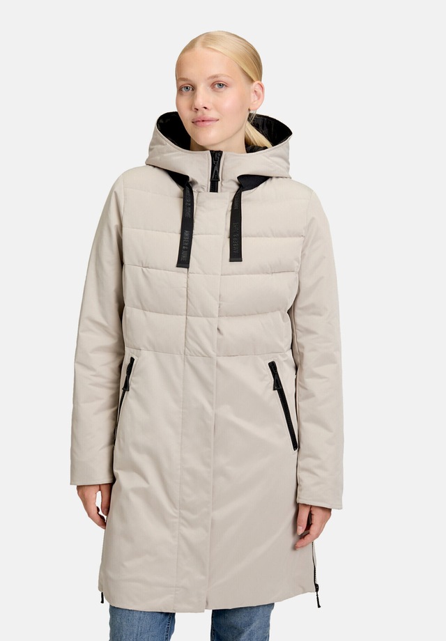 Amber & June Winterjacke »Damen Kunstdaune« mit Kapuze