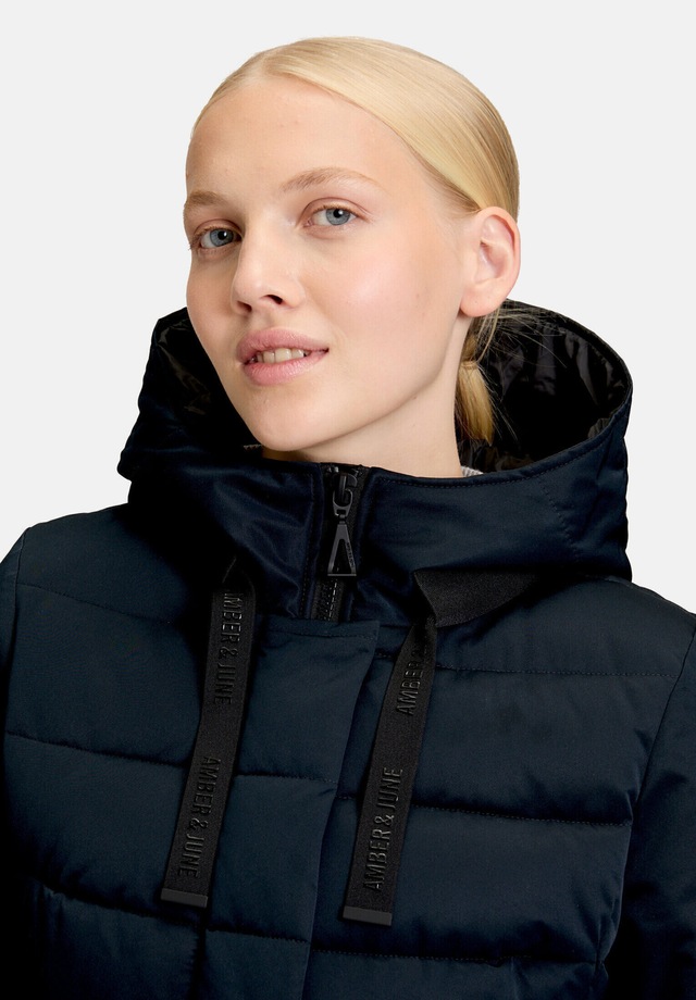 Amber & June Winterjacke »Damen Kunstdaune« mit Kapuze