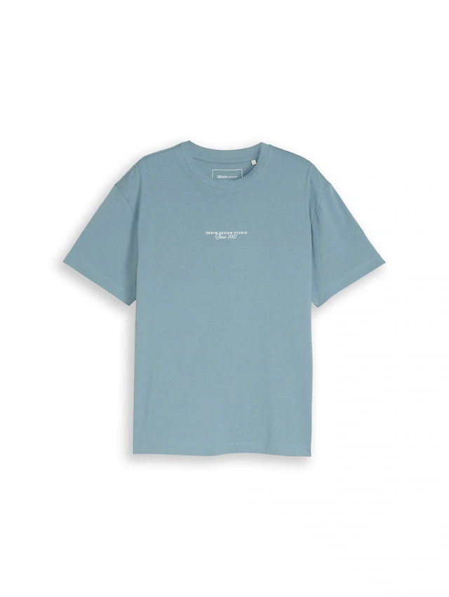 TOM TAILOR Denim T-Shirt mit Schriftzügen