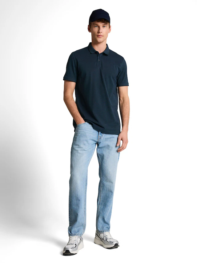 TOM TAILOR Denim Poloshirt mit Polo Kragen