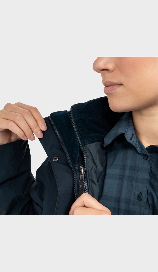 Schöffel Doppeljacke »3in1 Parka Style Borkol WMS« mit Kapuze