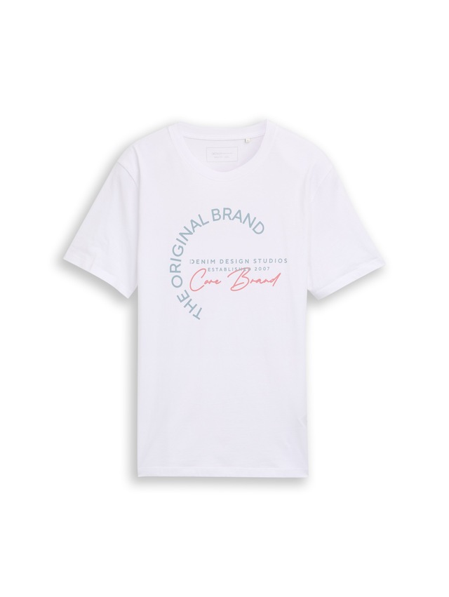 TOM TAILOR Denim Kurzarmshirt mit Logo-Print