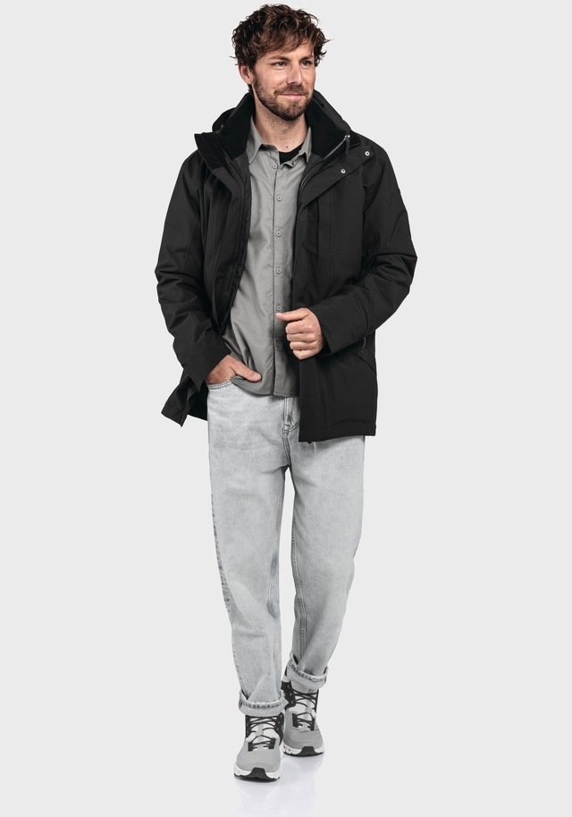 Schöffel Doppeljacke »3in1 Parka Style Borkol MNS« mit Kapuze