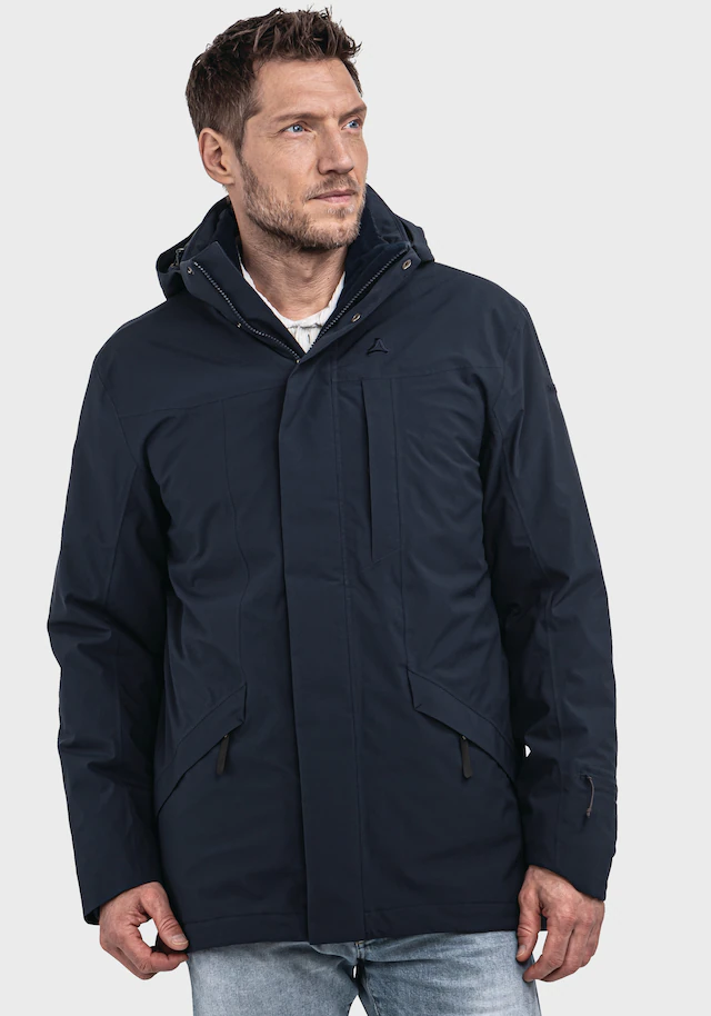 Schöffel Doppeljacke »3in1 Parka Style Borkol MNS« mit Kapuze