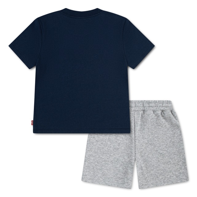 Levi's® Kids T-Shirt & Sweatbermudas »LVB BATWING TEE & KNIT SHORT« Set, 2 mit kleinem Logo-Batwing-Print