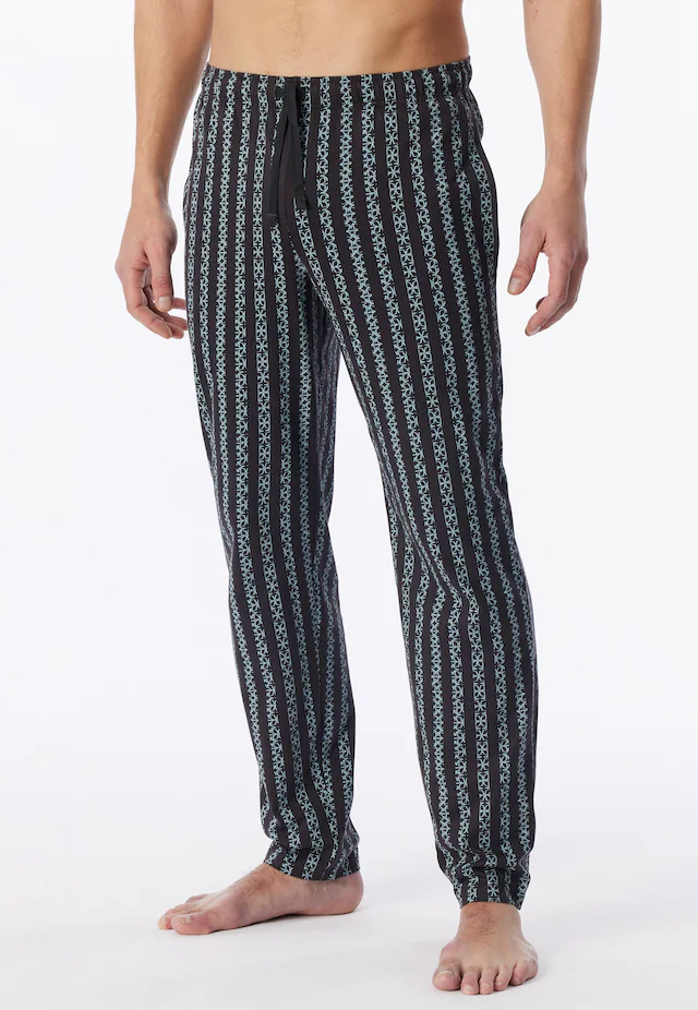 Schiesser Pyjamahose »Mix + Relax« gestreift, seitliche Taschen, Bindekordel