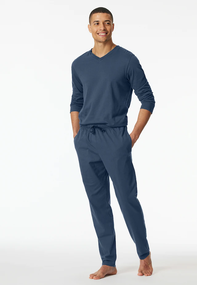 Schiesser Pyjamahose »Mix + Relax« gestreift, seitliche Taschen, Bindekordel