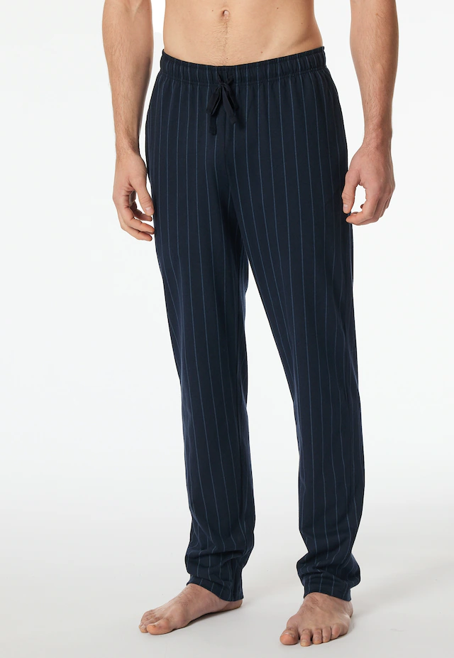 Schiesser Pyjamahose »Mix + Relax« gestreift, seitliche Taschen, Bindekordel