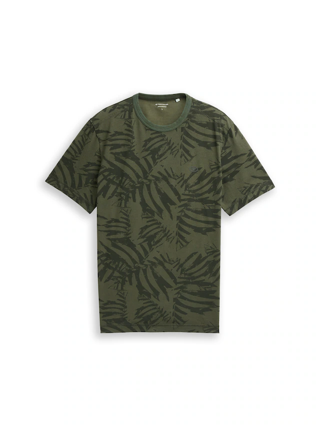 TOM TAILOR Kurzarmshirt mit floralem Allover-Print