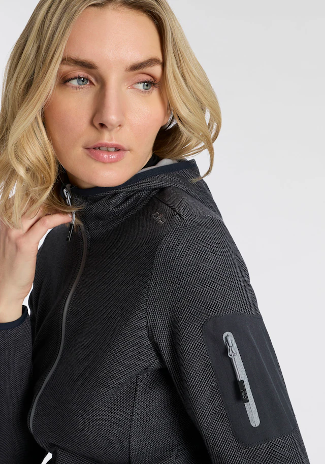 CMP Strickfleecejacke aus Polyester und Baumwolle, erhältlich in den Größen 34 bis 50