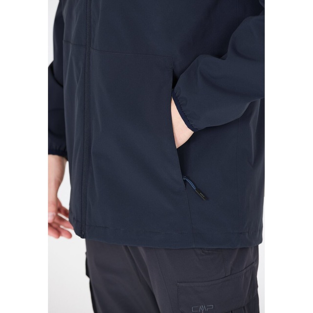 CMP Funktionsjacke mit Kapuze mit Kapuze, po-bedeckende Länge, pflegeleicht, schnell trocknend