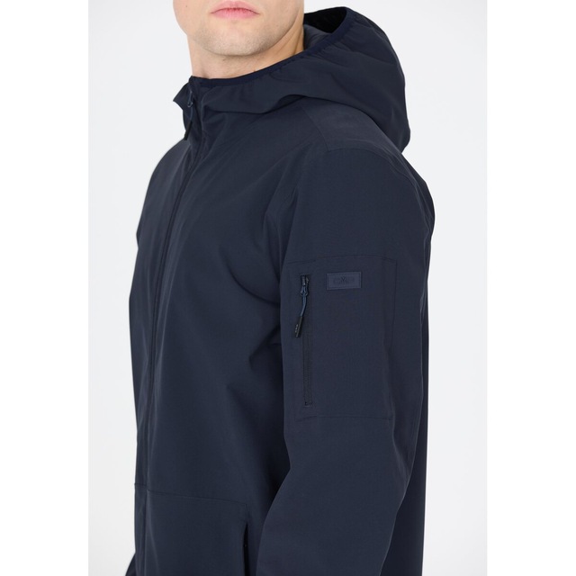 CMP Funktionsjacke mit Kapuze mit Kapuze, po-bedeckende Länge, pflegeleicht, schnell trocknend