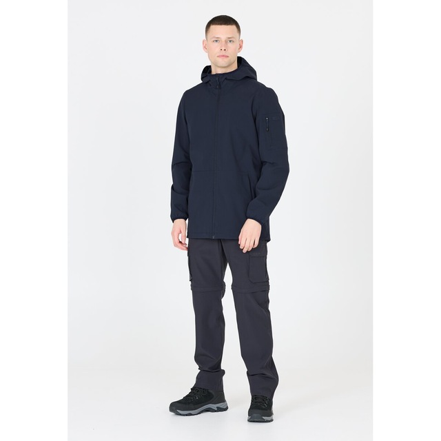 CMP Funktionsjacke mit Kapuze mit Kapuze, po-bedeckende Länge, pflegeleicht, schnell trocknend