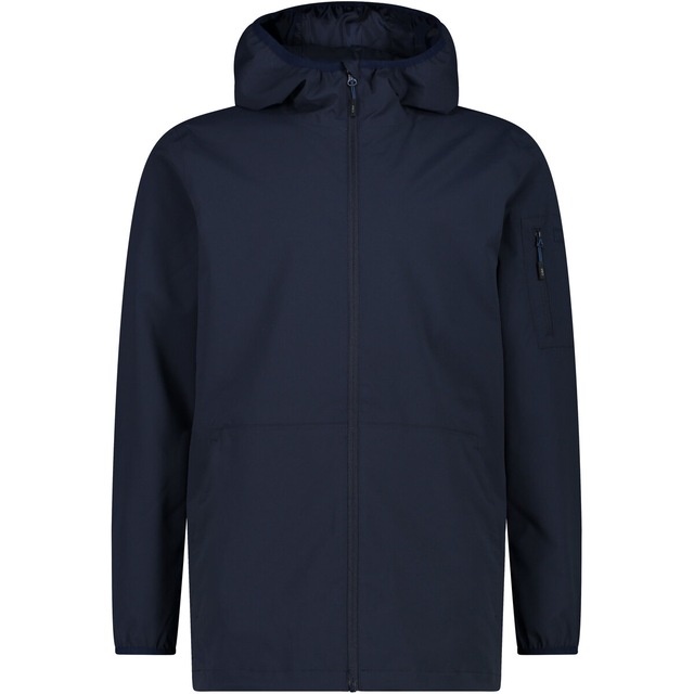 CMP Funktionsjacke mit Kapuze mit Kapuze, po-bedeckende Länge, pflegeleicht, schnell trocknend