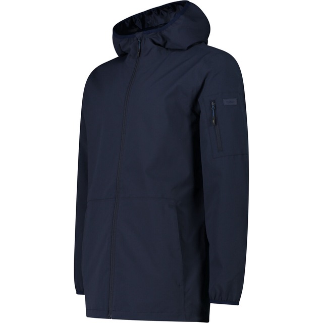 CMP Funktionsjacke mit Kapuze mit Kapuze, po-bedeckende Länge, pflegeleicht, schnell trocknend