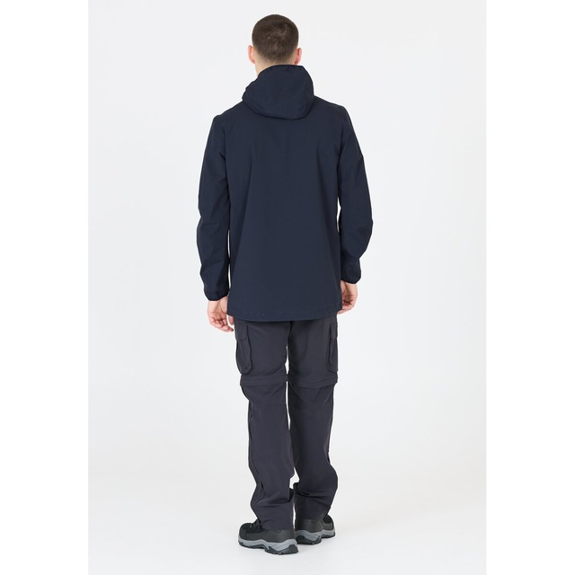 CMP Funktionsjacke mit Kapuze mit Kapuze, po-bedeckende Länge, pflegeleicht, schnell trocknend