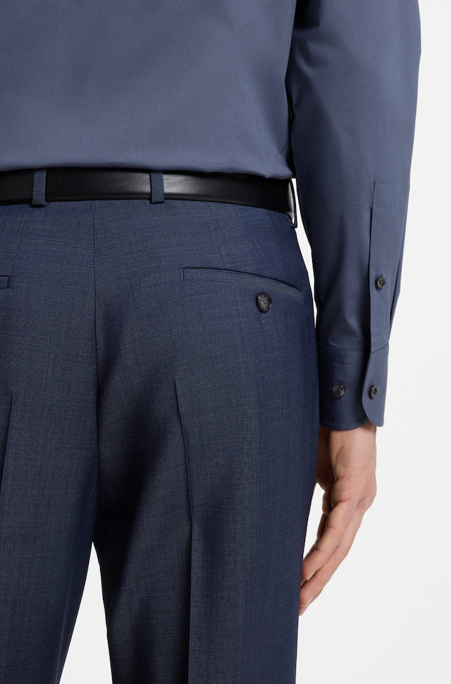 BOSS Businesshemd »Hank« Kentkragen, Slim-Fit, bügelleichte Qualität