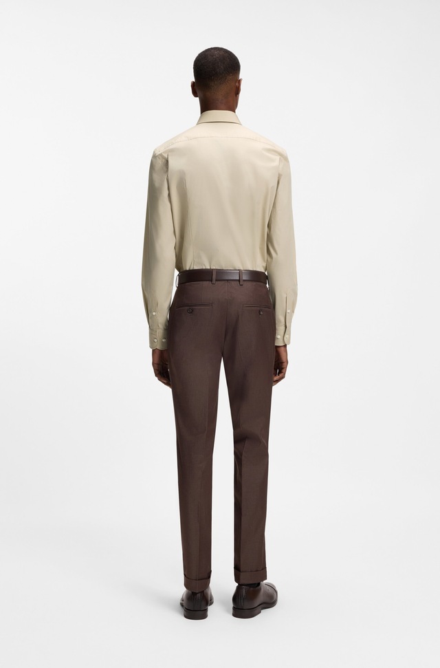 BOSS Businesshemd »Hank« Kentkragen, Slim-Fit, bügelleichte Qualität