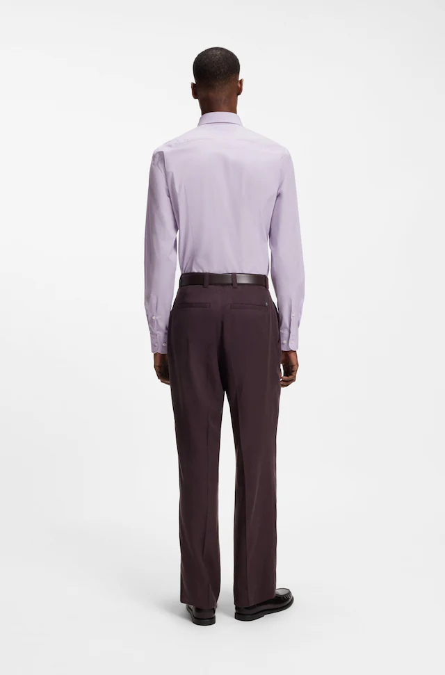 BOSS Businesshemd »Hank« Kentkragen, Slim-Fit, bügelleichte Qualität